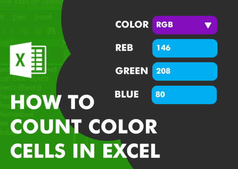 How to Count Color Cells in Excel- Step by Step Tutorial