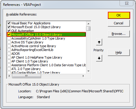 VBA Code to Browse a Folder