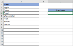 How to Create dropdown List in Excel