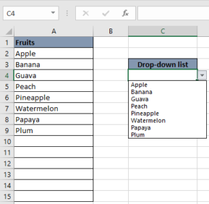 Create Dynamic Data Validation List - Offset Function Method