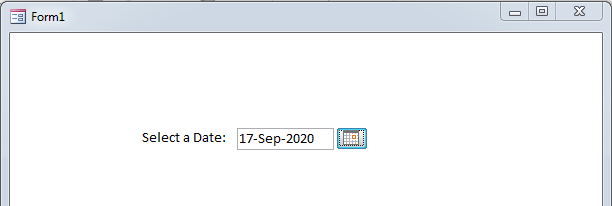 Custom Calendar Control for MS Access