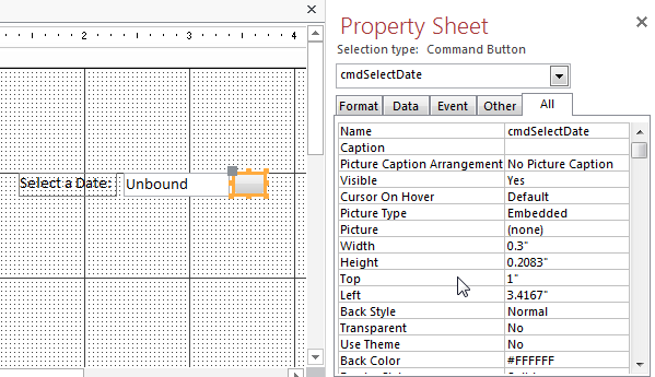 Custom Calendar Control for MS Access