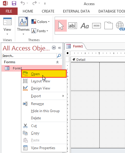 VBA Form Access for loading forms