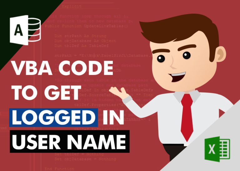 VBA Code to Get Logged in User Name