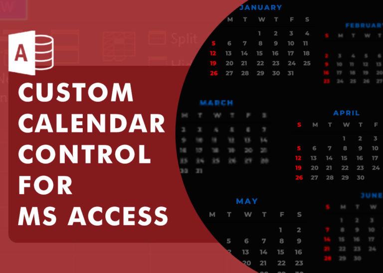 Custom Calendar Control for MS Access