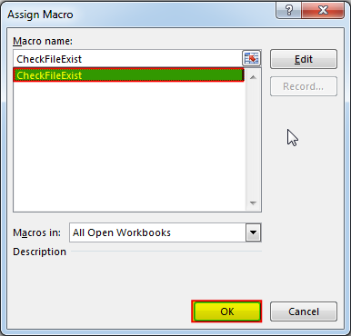 VBA Code to Check if File Exist in Folder
