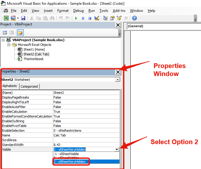 Dont Show hidden sheets in Excel