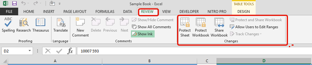 How to Protect and share your workbook?