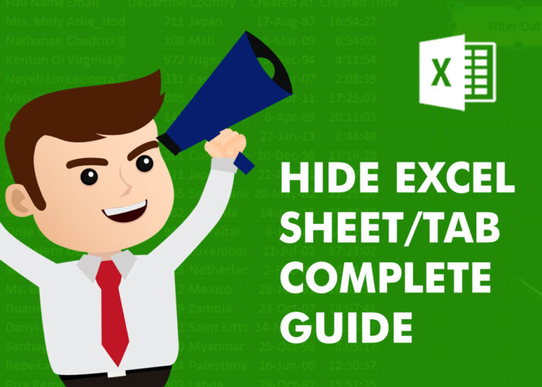 How to Hide Sheet in Excel with or without VBA? 12 How to Hide Sheet in Excel with or without VBA?
