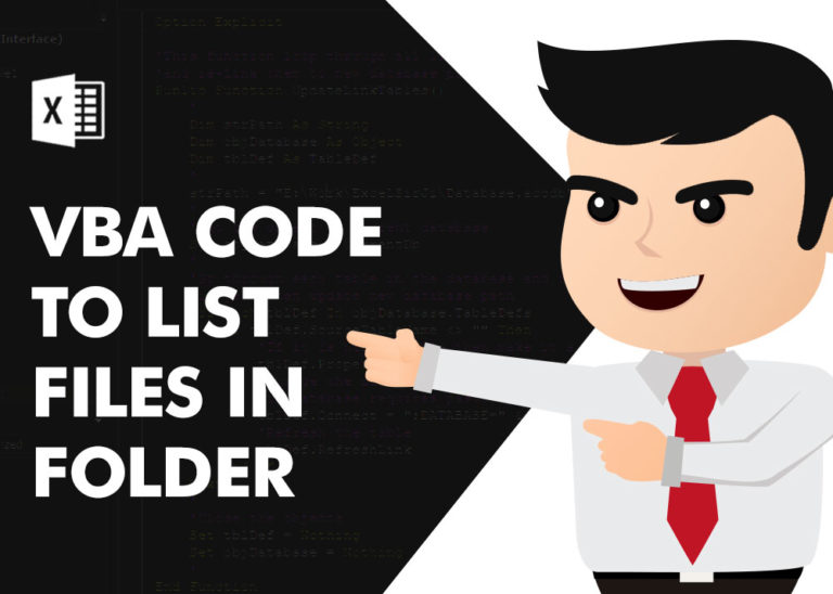 VBA Code to List Files in Folder