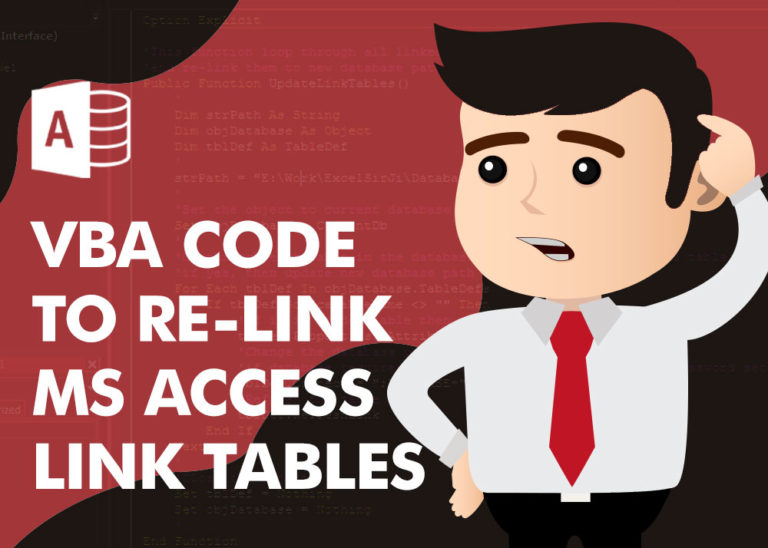 VBA Code to Re-link MS Access Link Tables