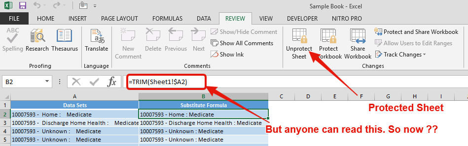 Lock Cells to avoid editing, Hide Formulas