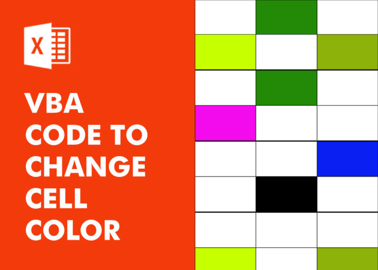 VBA Code to Change Cell Color