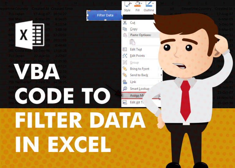 VBA Code to Filter Data in Excel