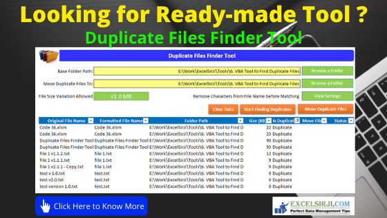 VBA Code to Check if File Exist in Folder