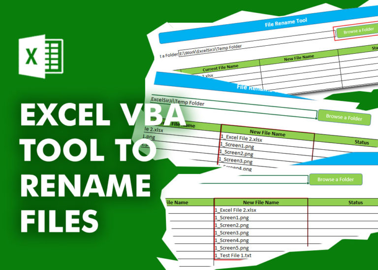 Excel VBA Tool to Rename Files