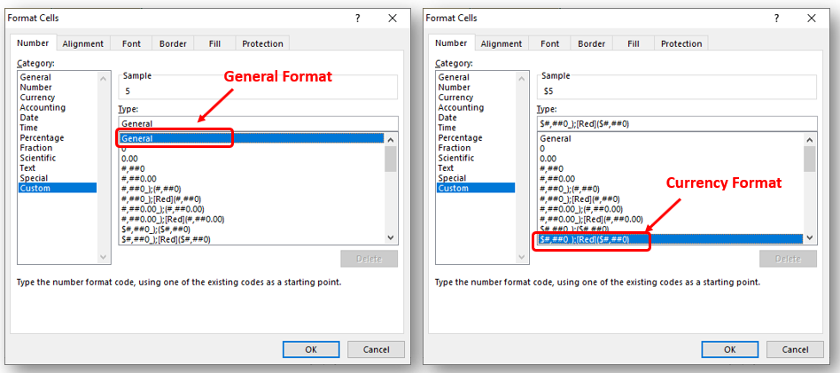 Number Formatting Delta