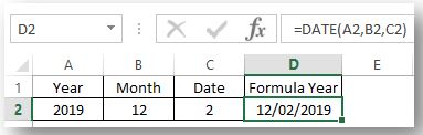 Date Function in Excel