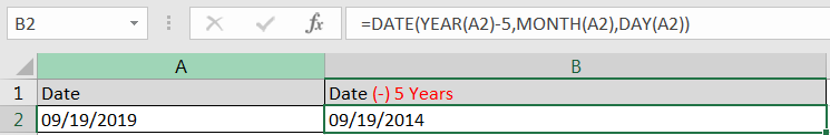 Calculations with Date in Excel