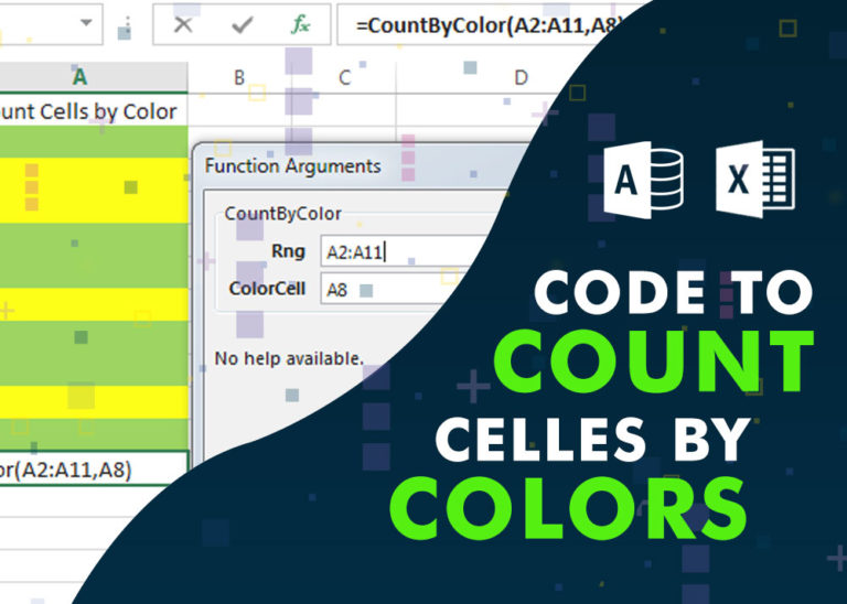 VBA Code to Count Cells by Color