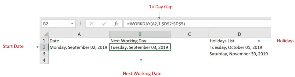 Workday function
