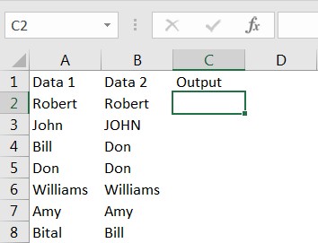 How to Compare two Columns in Excel?