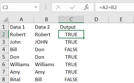 Compare between two Columns