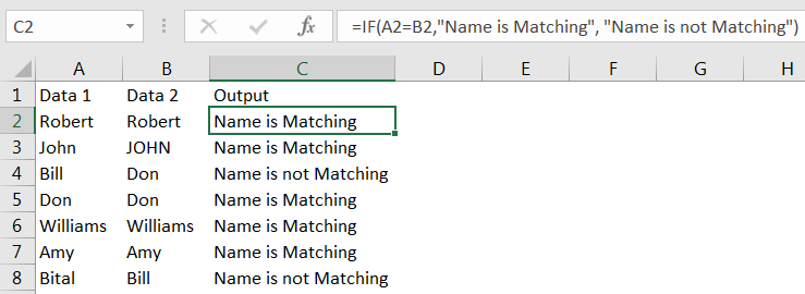 Compare between two Columns