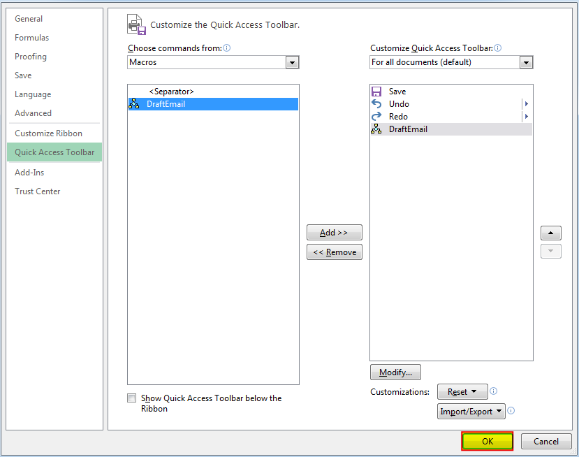 Create Excel Add-in