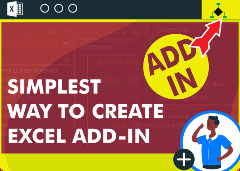 Simplest Way to Create Excel Add-in