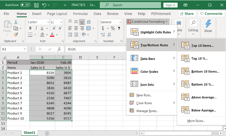 CONDITIONAL FORMATTING In Excel