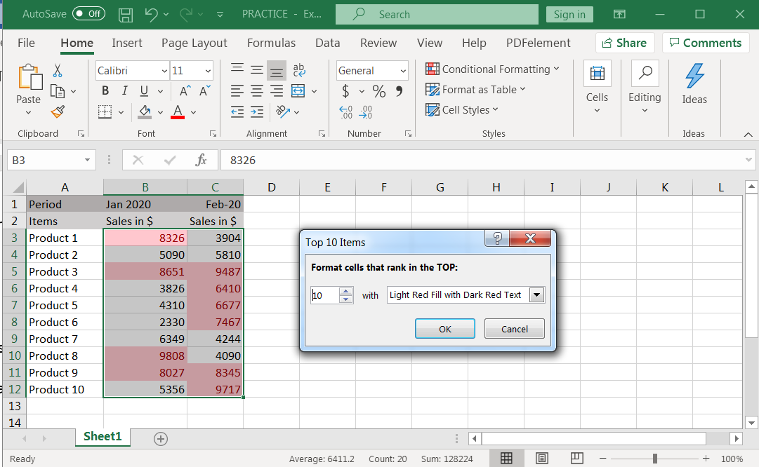 CONDITIONAL FORMATTING In Excel