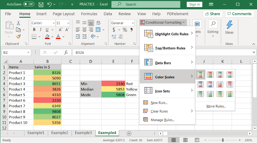 CONDITIONAL FORMATTING In Excel