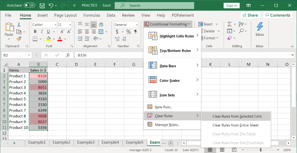 CONDITIONAL FORMATTING In Excel