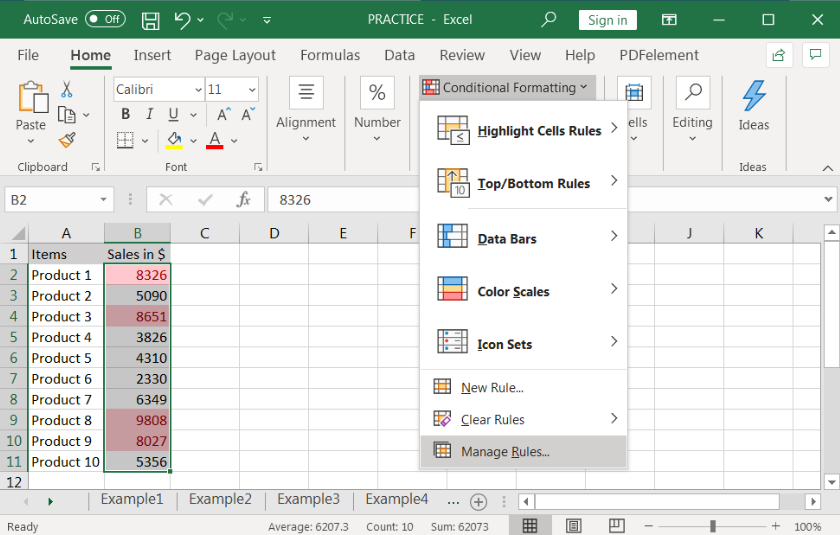 CONDITIONAL FORMATTING In Excel