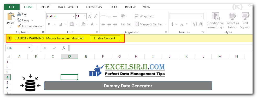 Dummy Data Generator Tool