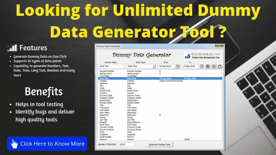 Dummy Data Generator Tool