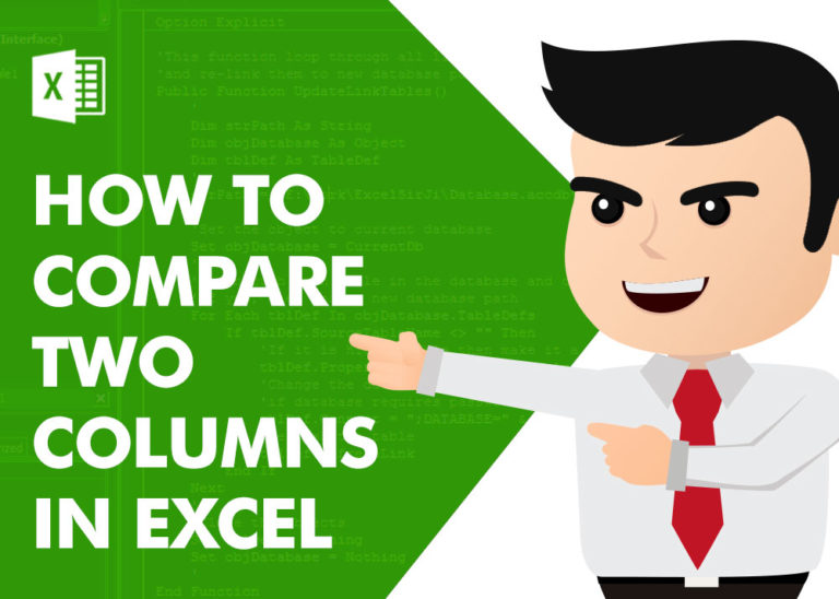 HOW TO COMPARE TWO COLUMNS IN EXCEL