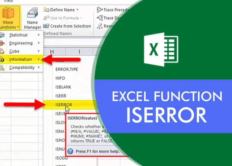 EXCEL FUNCTION – ISERROR