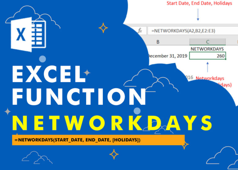 EXCEL FUNCTION – NETWORKDAYS