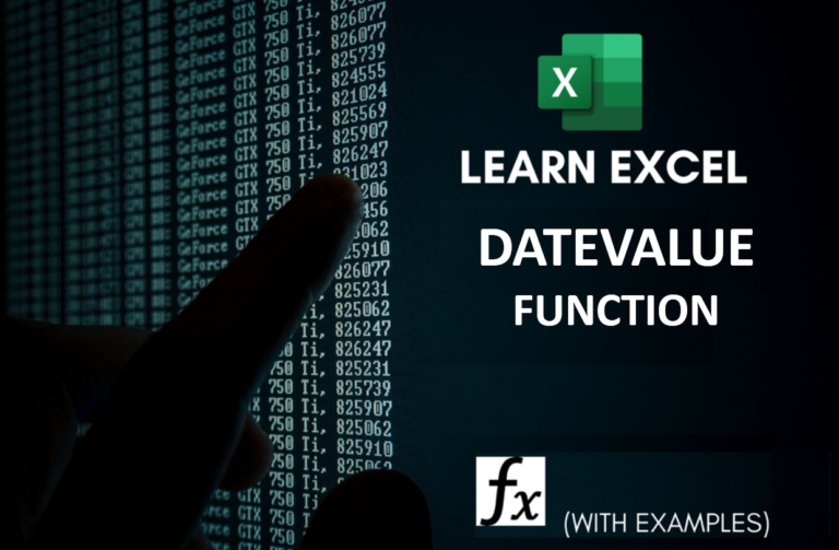 Datevalue function