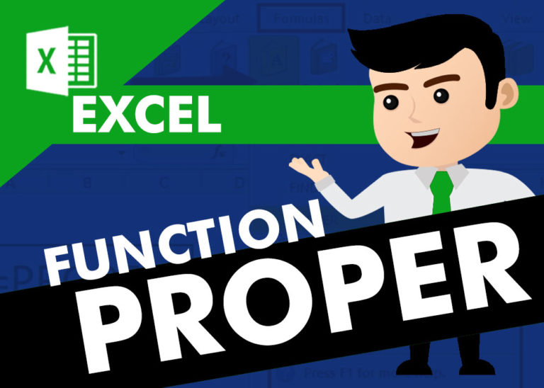 EXCEL FUNCTION – PROPER