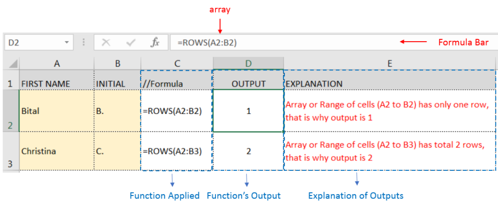 ROW Function