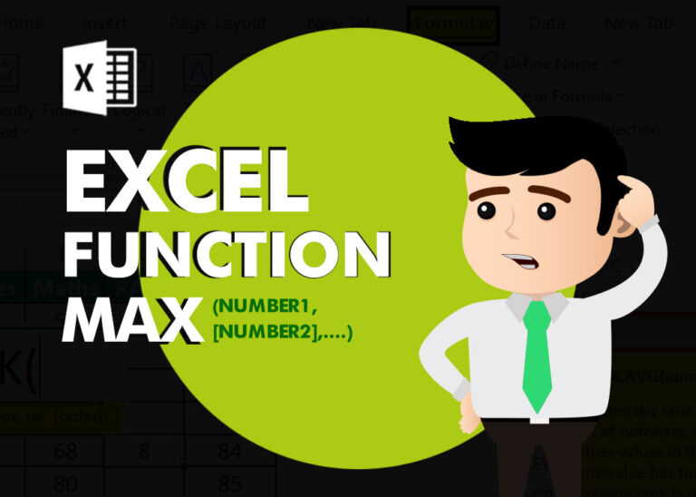 EXCEL FUNCTION – MAX