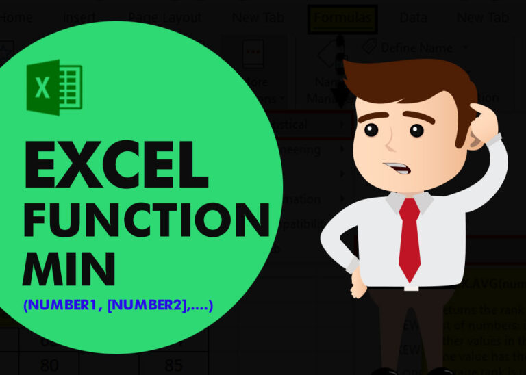 EXCEL FUNCTION – MIN