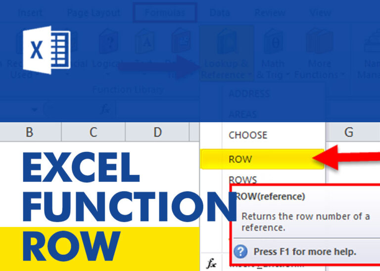 EXCEL FUNCTION – ROW