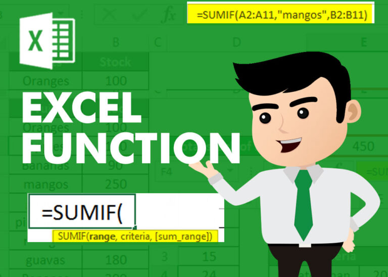 EXCEL FUNCTION – SUMIF