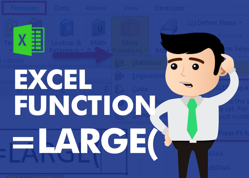 EXCEL LARGE FUNCTION- Easy Examples/Formulas Guide- 2025