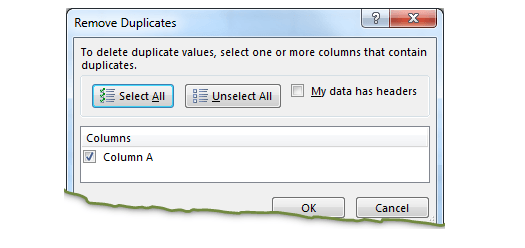 VBA Code to remove duplicate rows