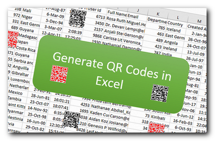 QR Code Generator Tool in Excel